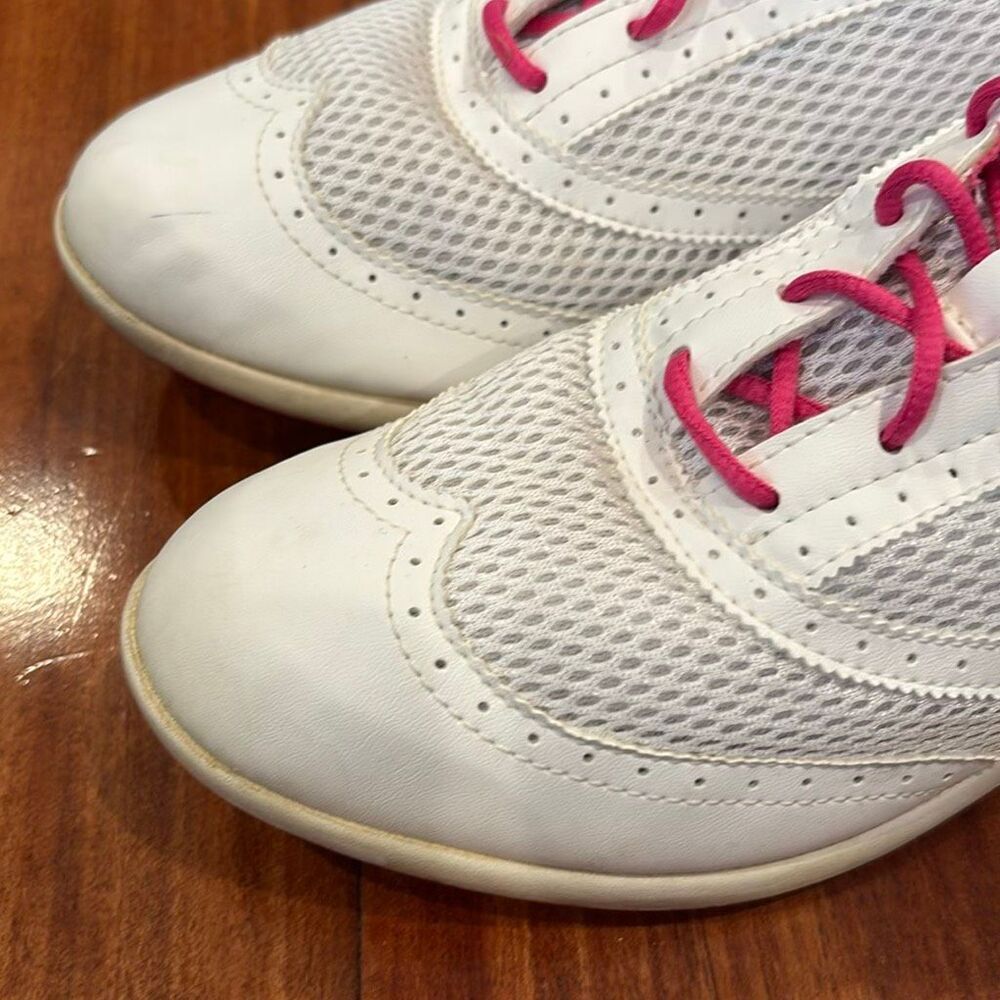 Adidas Women’s Golf Shoes White Pink Spikeless Golf Sneakers Size 8.5 - Picture 8 of 14